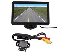 Moniteur de stationnement inversé, système de caméra de recul 7 Pouces Installation Simple Faible consommation d'énergie Grand Angle de 170 ° étanche pour Camping-Car(Caméra de lumière 4LED)