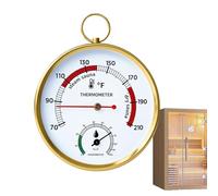 Moniteur De Température - ABS En Acier Inoxydable | Jauge D'humidité 68-212F 120 G, Portable Résistante À La Chaleur | Thermomètre Et Hygromètre De Sauna