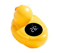 Moniteur de température de bain bébé : thermomètre flottant de canard de dessin animé, testeur numérique de chaleur d'eau, aide sûre au bain pour enfants, bébés