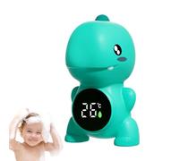 Moniteur de température de Bain pour bébé - Jauge Dinosaure ABS 12x7cm | Thermomètre à Eau électronique Flottant avec Affichage Tricolore, Compteur de Bain de Douche sûr pour Les Nouveau-nés, Les e