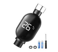 Moniteur de température de l'eau de douche | Thermomètre numérique à lecture instantanée avec affichage LED | Accessoire imperméable pour salle de bain, cuisine, maison, appartement et hôtel