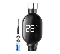 Moniteur de Température d'Eau de Douche - Jauge de Température en Temps Réel,Accessoires Étanches pour Maison Salle de Bain Cuisine