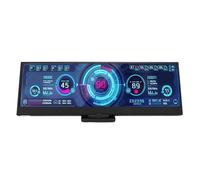 Moniteur de Température D'ordinateur 14 Pouces, Résolution 1920 X 550, Protection des Yeux, Moniteur Auxiliaire avec Interface Mini HD, pour Professionnels, Programmeurs et