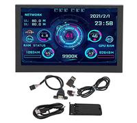 Moniteur de Température D'ordinateur, 5 Pouces IPS USB Type C PC CPU Monitor, PC CPU Data Monitor Computer Temperature Display For AIDA64, PC Temperature Display, PC Sensor Panel Display For CPU GPU