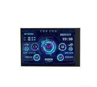 Moniteur de température d'ordinateur de 3,5", affichage complet de la température IPS, avec connectivité de type C, mini écran USB pour processeur AIDA64, économie d'énergie (noir Pro)
