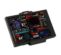 Moniteur de Température D'ordinateur de 3,5 Pouces, écran Secondaire IPS avec Double USB C, Prise en Charge du Thème DIY, Réglage de la luminosité pour Moniteur de Données CPU