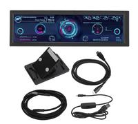 Moniteur de Température D'ordinateur de 8,8 Pouces, HD IPS 1920x480 Affichage de la Température du PC Mini HDMI USB Écran Secondaire PC CPU GPU RAM FPS HDD Moniteur de Données