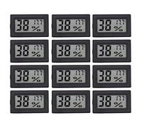 Moniteur de température et d'humidité 12 pièces, mini thermomètre hygromètre numérique LCD avec affichage Fahrenheit, humidimètre portable pour serre domestique