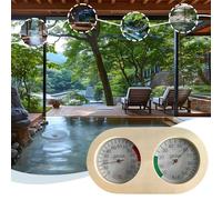Moniteur De Température Et D'Humidité | Affichage d'Humidité et de Température pour Sauna | Compteur à Bois Portable Précis pour Cuisine Chambre Véranda Appartement Cave Maison Jardin Salle de Bain