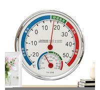 Moniteur de Température et d'Humidité | Thermomètre Hygromètre d'Intérieur,Appareil Analogique Sans Piles de Précision pour Maison Serre Cuisine Salle de Bain Chambre de