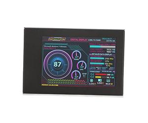 Moniteur de Température IPS PC 3,5 Pouces, Mini Écran USB AIDA64 PC CPU RAM Affichage de la Température Des Données pour Raspberry Pi pour Linux pour Systèmes Windows, Angle de Vision Complet