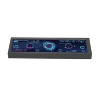 Moniteur de Température PC de 8,8 Pouces Moniteur de Température de Matériel CPU Professionnel Angles de 178 Degrés Résolution 1920x480 Personnalisable pour PC (Black)