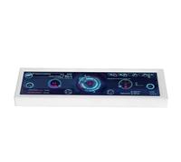Moniteur de Température PC de 8,8 Pouces Moniteur de Température de Matériel CPU Professionnel Angles de 178 Degrés Résolution 1920x480 Personnalisable pour PC (White)