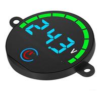 Moniteur de tension à LED CC 7-55 V Alertes personnalisées pour fonction mémoire LiFePO4 au lithium acide 30 x 30 x 3 mm Montage à vis (bleu)