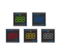 Moniteur de tension numérique, Voltmètre double à affichage numérique de 22 mm, ampèremètre, courant, tension, hertz, fréquencemètre, indicateur LED multicolore(Green,Yellow)