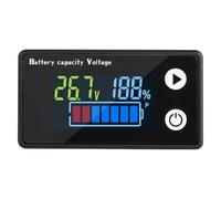 Moniteur de tension portable - vérificateur d'énergie précis, lecteur de batterie multifonction | Outil d'affichage de capacité LED, unité de mesure de la charge fiable, voitures pratiques