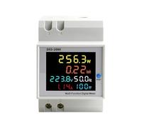 Moniteur de tension sur Rail AC 6 en 1, facteur de puissance, courant, KWH actif, énergie électrique, compteur de fréquence, Volt Amp, 110V, 220V, 380V, 100A