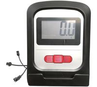 Moniteur de vélo d'appartement avec support de téléphone, affichage de la | Emplacement pour téléphone et tablette, capteur de fréquence cardiaque en temps réel, affichage de la vitesse