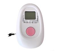 Moniteur de vélo d'appartement blanc avec connecteur SM à 2 broches compatible avec le rameur pas à pas, écran LED, affiche le temps, le nombre de calories