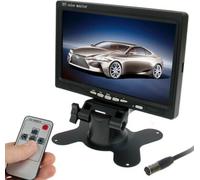 moniteur de voiture/caméra de 7,0 pouces avec support d'angle réglable et télécommande, double entrée vidéo
