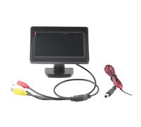 Moniteur de Voiture étanche avec Pare-, écran TFT 4,3 Pouces, Entrée Vidéo V1 V2 2 Voies, Compatible avec Caméra de Voiture, DVD, VCD, STB, Récepteur