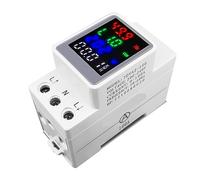 Moniteur D'énergie 4IN1 AC 100A Tension Courant KWH Moniteur D'énergie Électrique Compteur VOLT AMP Voltmètre Ampèremètre Wattmètre Din Rail(AC 70-150V)