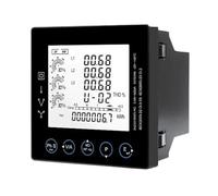 Moniteur D'énergie Compteur D'énergie Multifonction De Panneau Triphasé Avec Mesure Modbus KWh KVarh KW KVar KVA P PF Hz Dmd VA THD