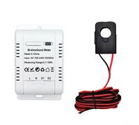 Moniteur d'énergie Zigbee, Compteur D'énergie Intelligent pour Tuya, Compteur électrique Consommation Numérique Smart Bidirectionnel Compteur D'énergie Domotique Maison 150A Pince Capteur De courant