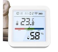 Moniteur d'humidité de la température, hydromètre intelligent sans fil, capteur numérique haute précision, détecteur de qualité de l'air portable pour le suivi, industriel, scientifique, 5,8 x 5,5 x