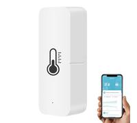 Moniteur d'humidité - Lecteur de température de 1,97 x 0,79 x 3,15 pouces, capteur ABS précis | Système de contrôle d'application de fréquence sans fil intelligent Gestion des installations
