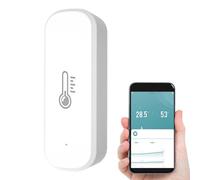 Moniteur D'humidité WiFi - Capteur Climatique Intelligent, Matière Plastique ABS, Sans Fil De Haute Précision Avec Fonction De Contrôle À Distance Par Application | Solution De De L