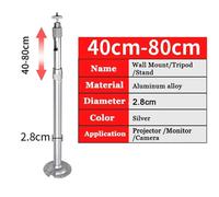 Moniteur d'invite télescopique en alliage d'aluminium,extension de ket,poteau de surveillance,caméra longue,20-80cm - Type 40 à 80