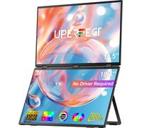 Moniteur double écran, résolution FHD 18,5", fréquence de rafraîchissement de 100Hz, Delta Plus, prise européenne