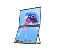 UPERFECT Moniteur double écran supérieur et inférieur Full HD 18,5 pouces 1080P 100 % sRGB