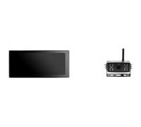 Moniteur DVR 4 Canaux avec Écran Tactile 10 Pouces Wi-FI sans Fil AHD Caméra Recul Numérique Surveillance Angles Morts Enregistrement Vidéo Camera Recul(Add 2 Camera,128G)