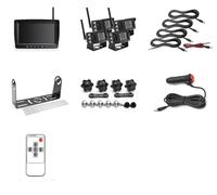 Moniteur DVR sans Fil AHD Haute Définition 1280x720 pour Camion 7 Pouces pour Vision Nocturne Enregistreur De Recul Caméra Wi-FI Camera recul(4 Cameras add 128GB)