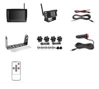 Moniteur DVR sans Fil AHD Haute Définition 1280x720 pour Camion 7 Pouces pour Vision Nocturne Enregistreur De Recul Caméra Wi-FI Camera recul(1 Cameras add 64GB)