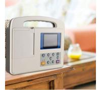 Moniteur ECG portable avec 12 dérivations | Analyse automatique de la fréquence cardiaque et design portable | Suivi de santé cardiaque à domicile et clinique