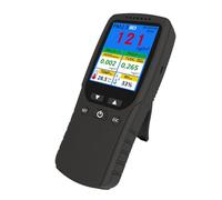 Moniteur environnemental avec avertissements sonores et lumineux, détection multi-paramètres, température et humidité, testeur d'air domestique rechargeable par USB