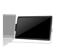 Moniteur extérieur portable pour ordinateur portable - écran de table de 35,8 cm, moniteur supplémentaire pivotant 1080P pour ordinateur portable avec 2 portes | convient pour bureau à la maison