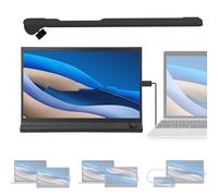 Moniteur Externe | Dispositif Léger Aux Couleurs Fidèles De 39,6 cm | Moniteur Externe De Voyage,Pour Ordinateur Portable, PC, Tablette, Média, Maison, Intérieur, Enthousiastes Et La Famille