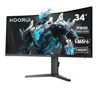 Moniteur Gaming 34"" - KOORUI - 34E6UC - 1440P 165Hz - Incurvé - HDR 400 - Noir
