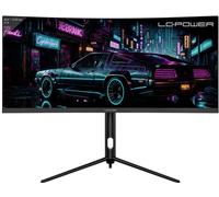 Moniteur gaming LC Power LC-M30UWFC CEE F (A - G) 74.9 cm 29.5 pouces 2560 x 1080 pixels 21:9 1 ms DisplayPort, HDMI™, casque (jack 3,5 mm) VA LED