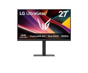 Moniteur Gaming LG UltraGear 27 27G640A-B QHD 300Hz IPS FreeSync HDR400 1ms Pied Réglable VESA 100x100