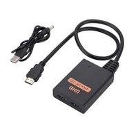 Moniteur HD Splitter, HD Splitter 1 en 2 sorties, adaptateur audio 1 entrée 2 sorties, concentrateur répartiteur 4K HD 1 en 2 sorties, diviseur 1 à 2 voies pour visualisation sur écran multiple