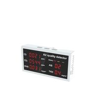 Moniteur intelligent de qualité de l'air CO2 mètre testeur de capteur de température et d'humidité numérique PM2.5 PM1.0 détecteur de formaldéhyde,Excellente Sensibilité(W17)