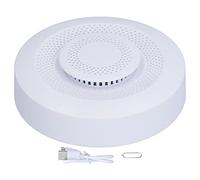 Moniteur Intelligent de qualité de l'air, détecteur de formaldéhyde, COV, CO2, température et humidité, pour Maison et Bureau, PVC, 3.5 Pouces, Compatible WiFi