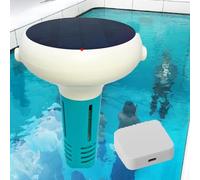 Moniteur intelligent de qualité de l'eau, testeur numérique 7 en 1 avec charge solaire et WiFi, accès aux données à distance pour piscines, spas, hydroponie