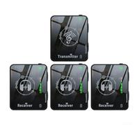 Moniteur intra-auriculaire sans fil 2,4 G, émetteur-récepteur rechargeable, bouton de volume pour studio, répétition de groupe, performance en direct (1 tran 3 récepteurs)