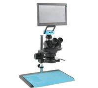Moniteur LCD 10.1 Pouces 11.6, Caméra Vidéo HDMI 1080P 48mp 2K 4K 50X 100X, Ensemble De Microscope Trinoculaire Stéréo Laboratoire Industriel Précision Clarté(10.1 inch,48MP 2K 4K HDMI USB-02)